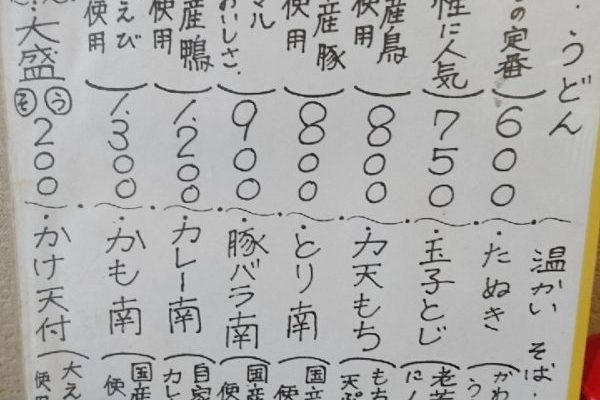 メニュー